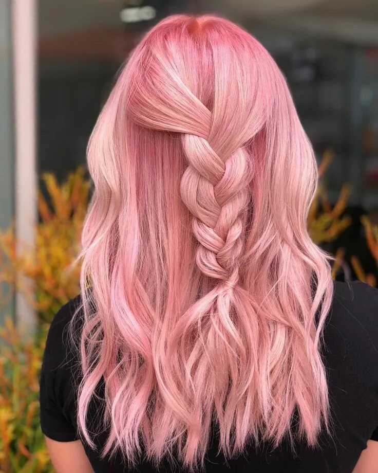 Красивые розовые волосы фото maggieelisabethh is the artists. The new Pulp Riot Rose Gold toner is the paint.