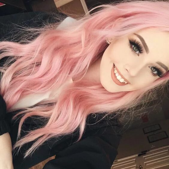 Красивые розовые волосы фото Pin by Alexa X on Colored hairstyles Hair color pink, Cool hairstyles, Pastel pi
