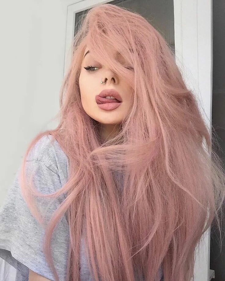 Красивые розовые волосы фото Pin on Розовые волосы Pastel pink hair, Long hair styles, Hair color pastel