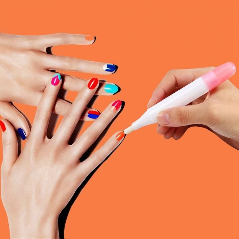 Красивые ручки маникюр 1Pc Professional Nail Polish Removal Pen Manicure Remover Cleaner Nail Art Tool 