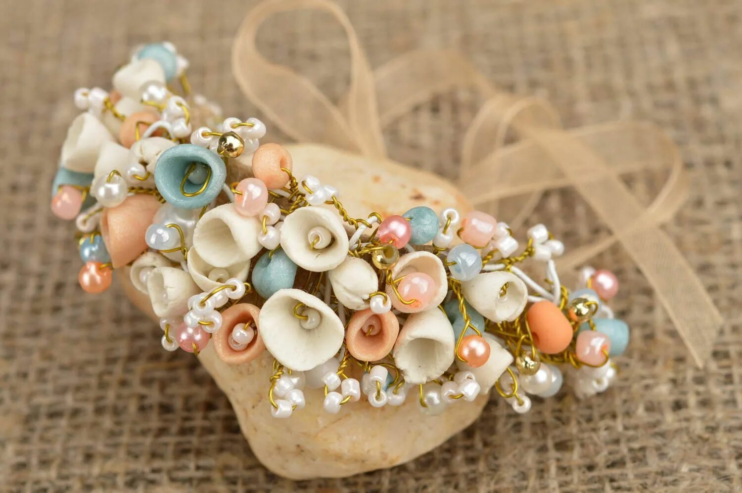 Красивые ручные работы фото Kalebijoux Polymer clay bracelet, Lavrionova Irina Polymer clay bracelet, Clay b