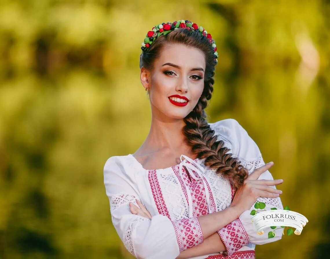 Красивые русские прически Polish-Slavic Woman Traditional Hairstyles