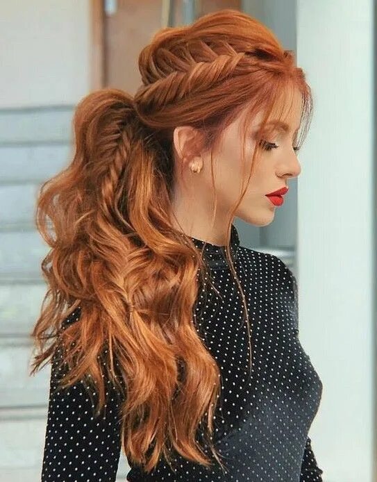 Красивые рыжие прически 40 Beautiful Unique Braid Long Hairstyles - SooShell Long hair wedding styles, B
