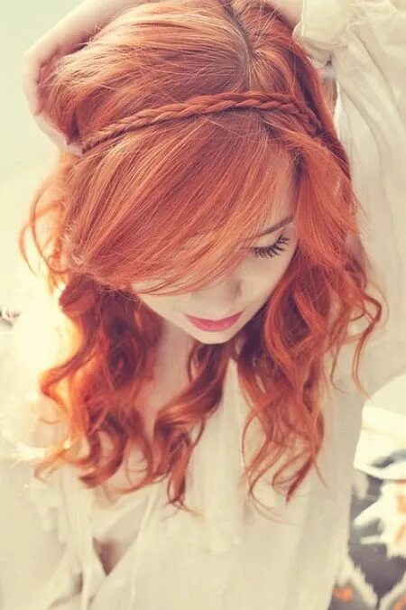 Красивые рыжие волосы прически 7 Braided Hairstyles for Your Big Day ... Bright hair colors, Bright hair, Orang