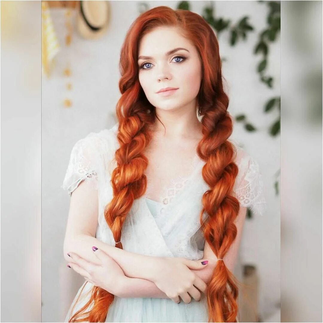 Красивые рыжие волосы прически Instagram post by Ekaterina Bulavina * Mar 1, 2017 at 3:14pm UTC Goddess hairsty