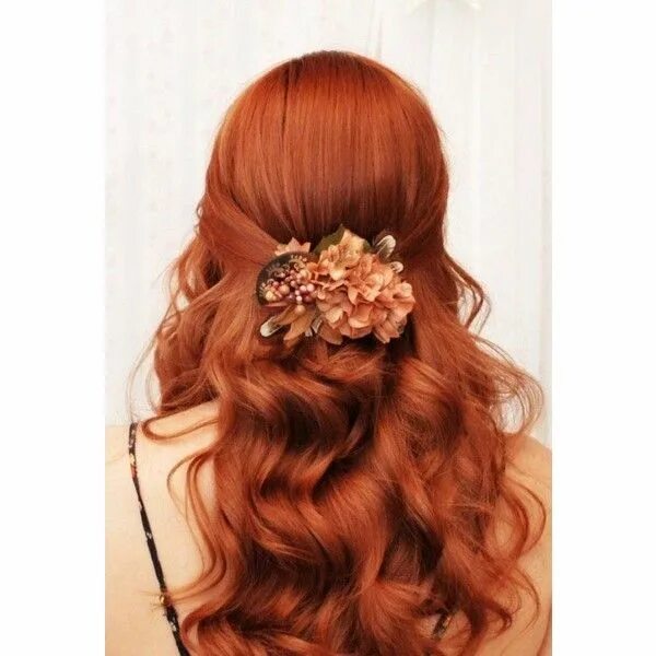 Красивые рыжие волосы прически Luxury fashion & independent designers SSENSE Ginger hair, Prom hair medium, Hai