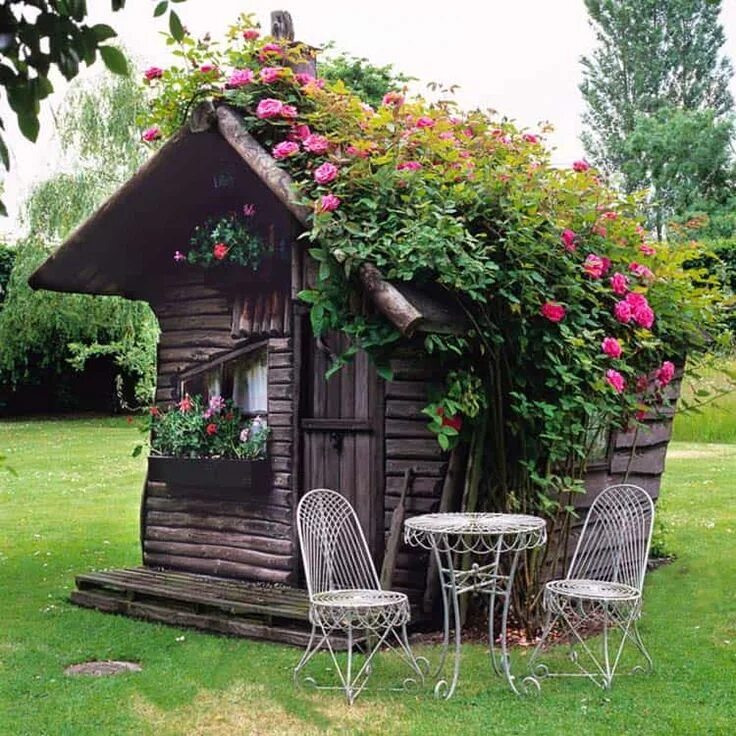 Красивые садовые домики фото 30 Absolutely Enchanting Garden Shed Hideaways