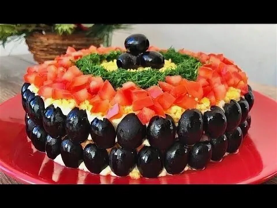 Красивые салаты на праздничный стол фото Праздничный красивый и очень вкусный салат на Новый год. РЕЦЕПТ 2 картофеля 2 мо