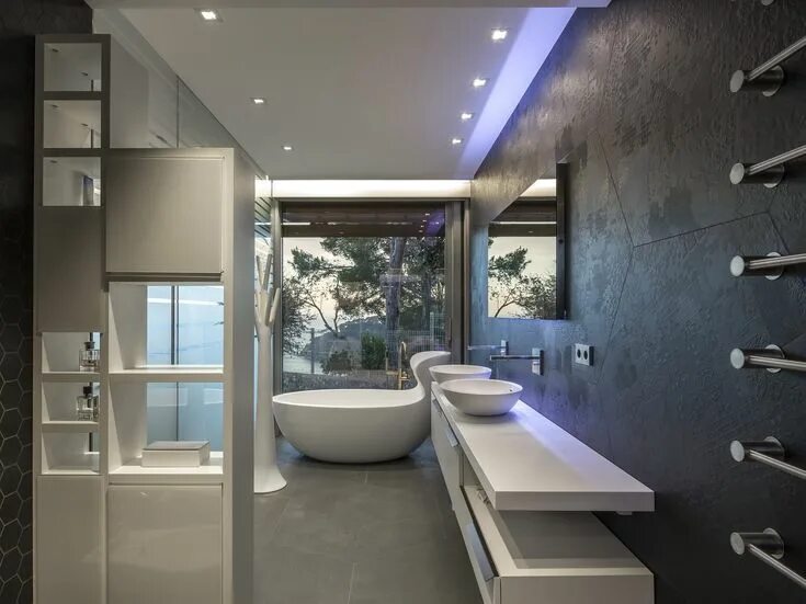 Красивые санузлы фото дизайн в современном Single-Family Home in the Costa Brava Wowow Home Magazine Interior design restro