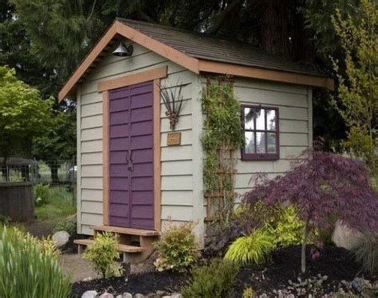 Красивые сараи на дачном участке фото Incredible Backyard Storage Shed Makeover Design Ideas22 #shedkits in 2019 Backy