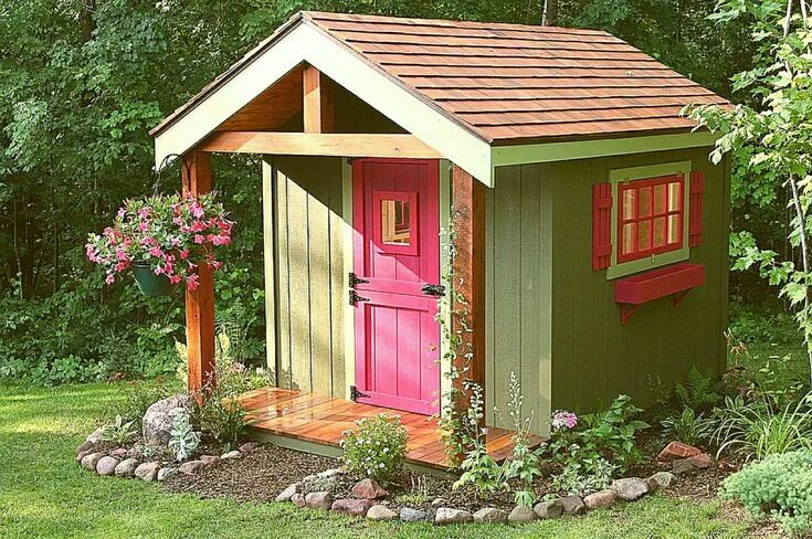 Красивые сараи на дачном участке фото Pin on мечты Shed makeover, Diy shed plans, Shed with porch