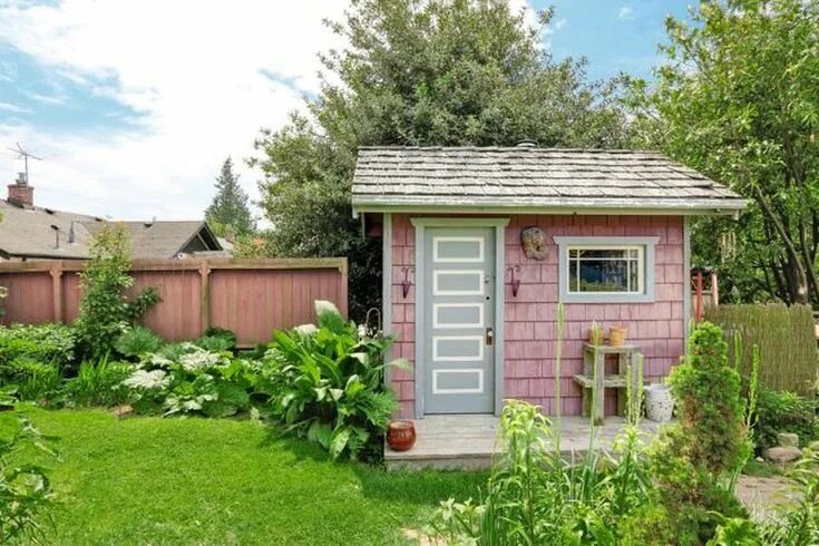 Красивые сараи на дачном участке фото 30 Appropriate Backyard Shed Design Ideas - Matchness.com Backyard sheds, Shed l