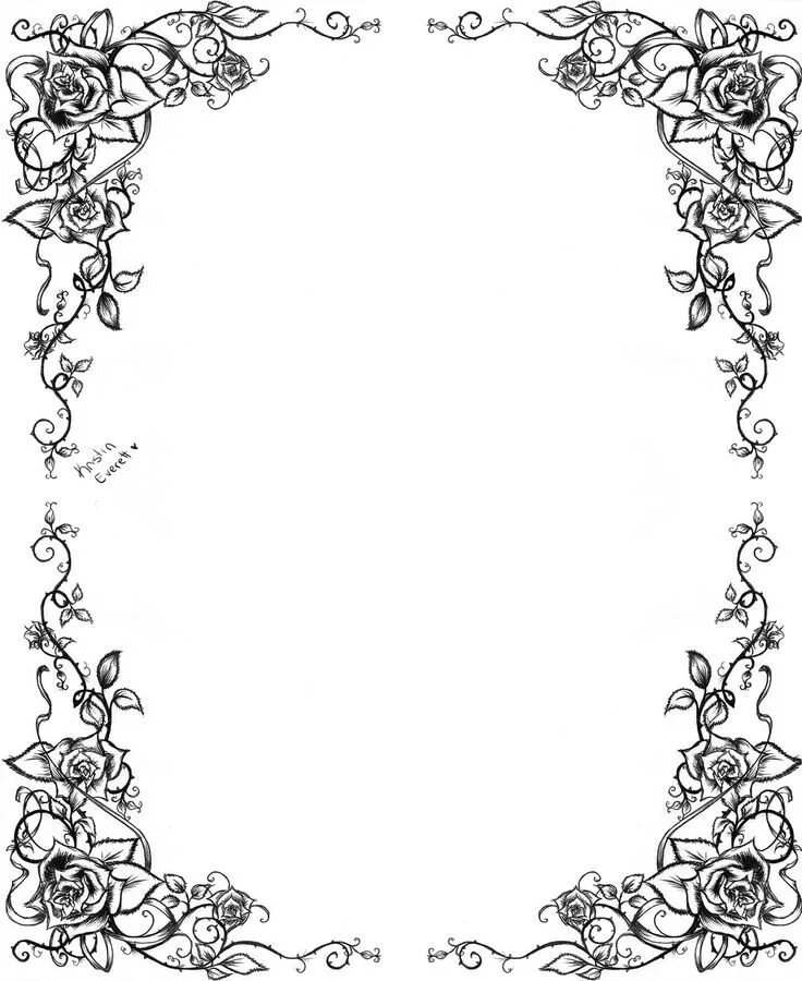 Красивые шаблоны для ворда оформление бесплатно another rose border Clip art frames borders, Clip art borders, Borders and frame