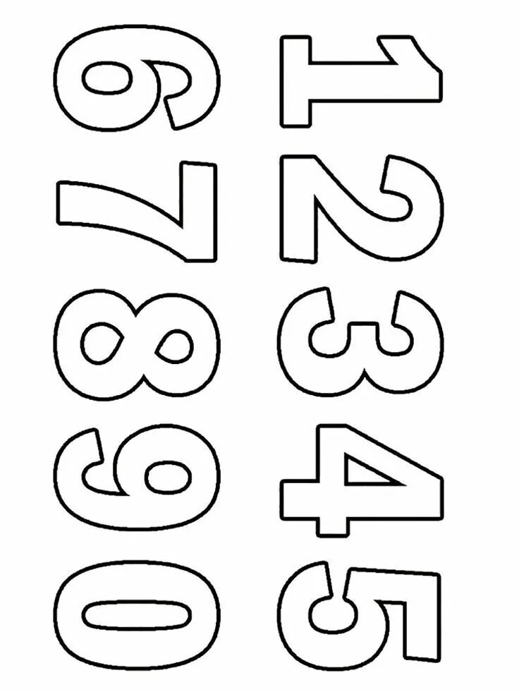 Красивые шаблоны цифр для оформления Uložit Molde de números, Molde numero 1, Molde letras feltro