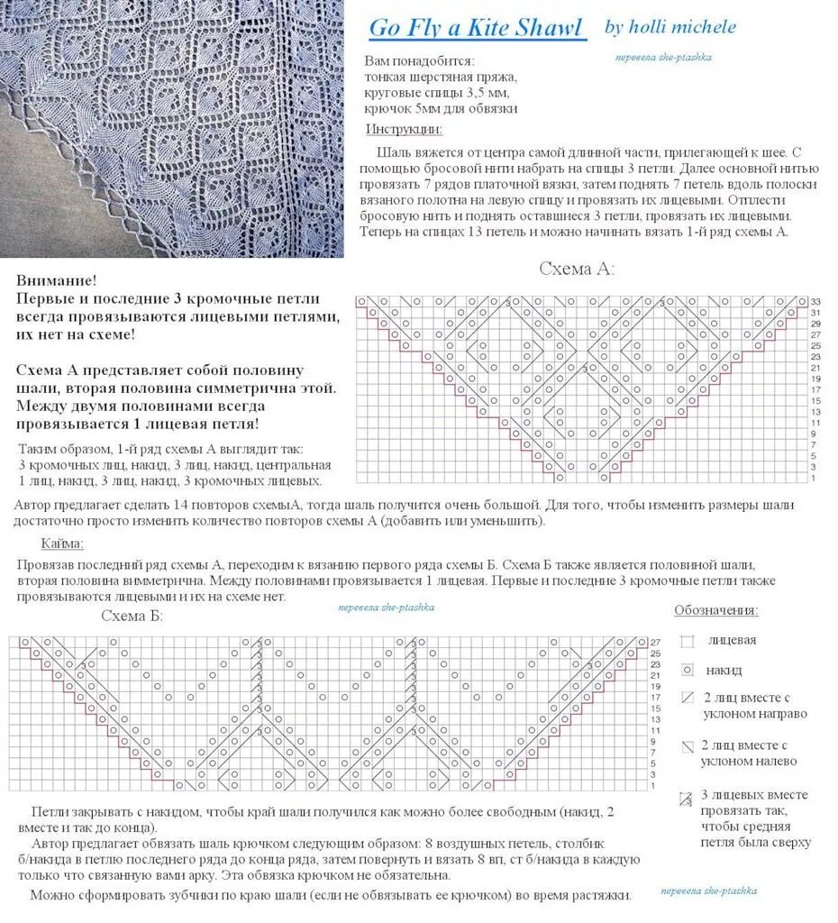 Красивые шали спицами схема описание Российский Сервис Онлайн-Дневников Knitted mittens pattern, Diy crafts knitting,