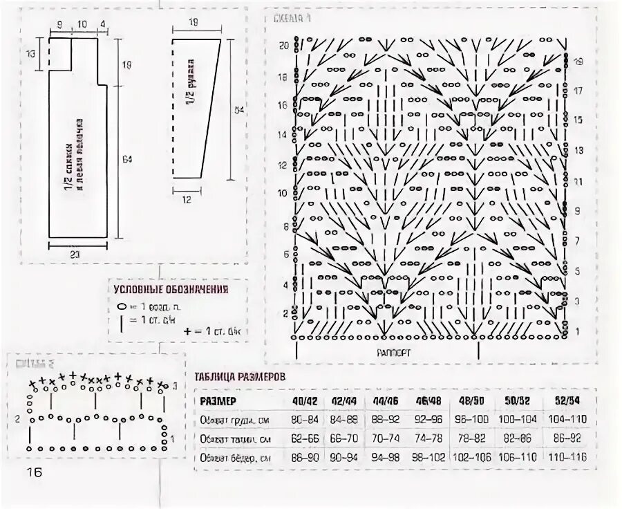 Красивые схемы крючком для кардигана Крючкомания. Вязание со схемами - Фото OK.RU Wzory