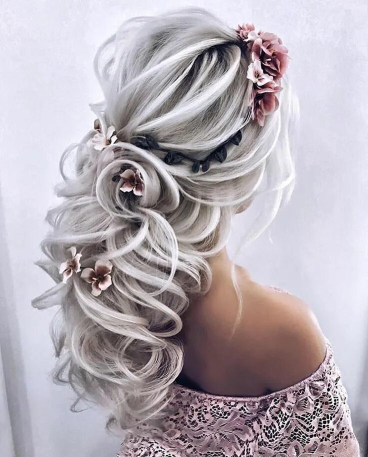 Красивые шикарные прически Pin by Axelia Eryx on Curl up and Dye Hair styles, Braids for long hair, Wedding
