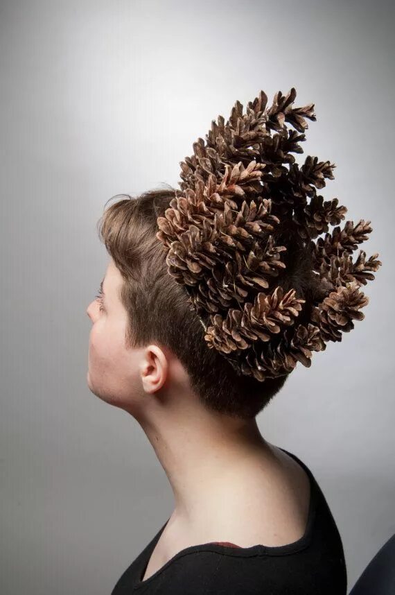 Красивые шишки прическа Pinecone Tiara by GiveMeLoveAndWork Headpiece, Flower headdress, Headdress