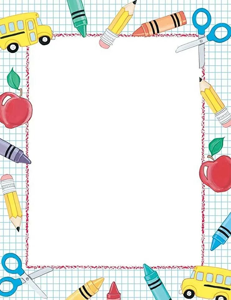 Красивые школьные рамки для оформления текста Amazon.com: Theme Paper