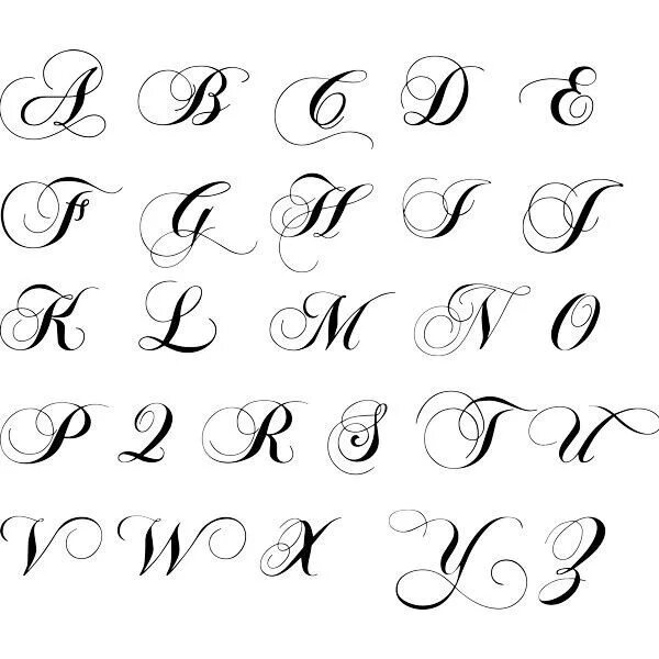 Красивые шрифты для ников на русском оформления Resultado de imagen para letras cursivas Fontes de letras para tatuagem, Estilos