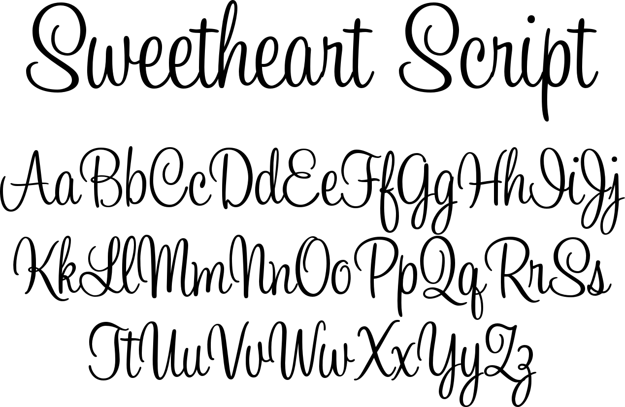 Красивые шрифты на английском для оформления Sweetheart Script Font by Typadelic Lettering alphabet, Lettering, Hand letterin