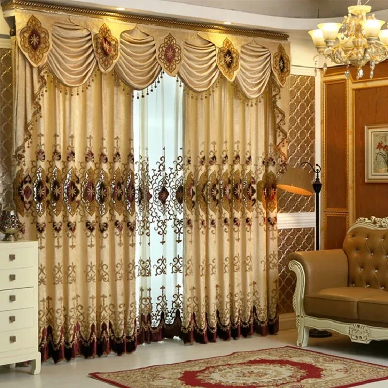 Красивые шторы фото новинка Занавески для спальни, гостиной, 1 шт. AliExpress