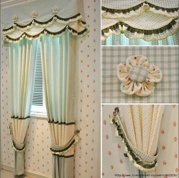 Красивые шторы своими руками фото Pin on Kitchen Curtains