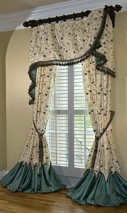 Красивые шторы своими руками фото Pin by sheila artes on cortinas Drapery designs, Curtain decor, Curtains window 