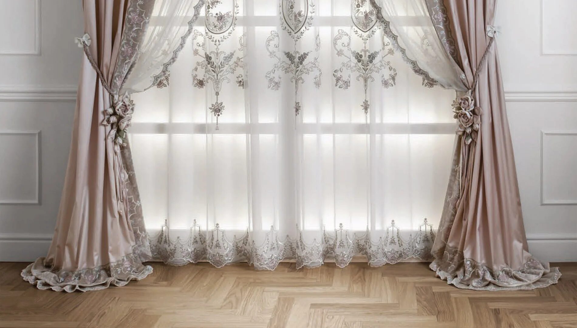 Красивые шторы тюль фото Купить итальянские шторы Elisabeth от Chicca Orlando Мастерская Ланы Мильковской