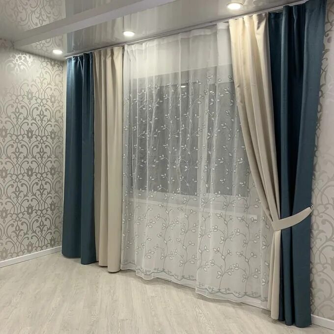Красивые шторы тюль фото 2 шторы по 175 см и тюль 4 м Комплекты: шторы и тюль.. Шторы и карнизы