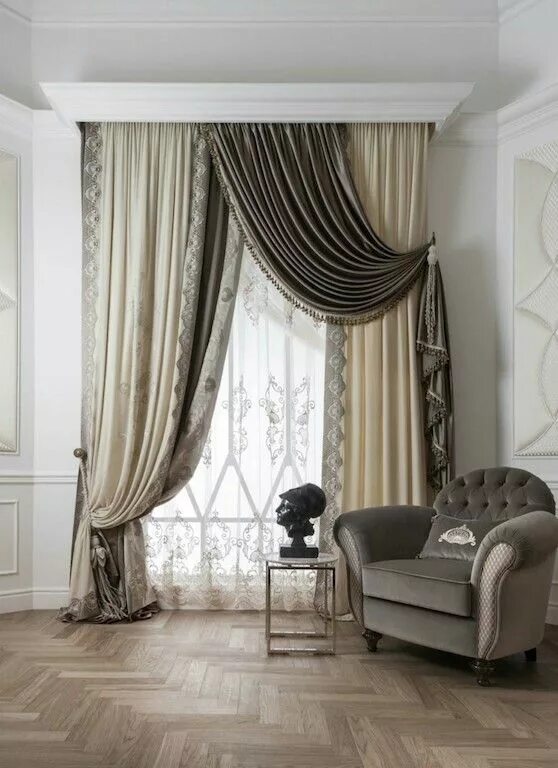 Красивые шторы в интерьере фото Pin by SD on curtains Luxury curtains, Curtains living room, Beautiful curtains