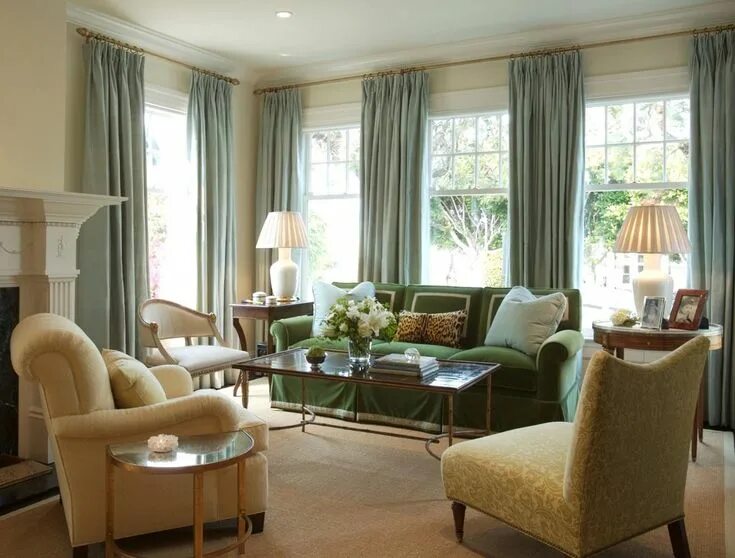Красивые шторы в интерьере гостиной 2013 Living Room Curtain Ideas Curtains living room modern, Living room window d