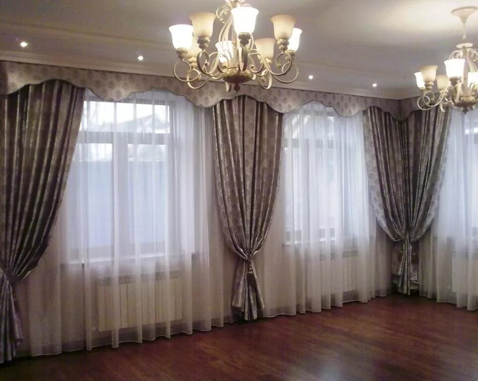 Красивые шторы в квартиру фото Шторы в зал два окна: найдено 85 картинок