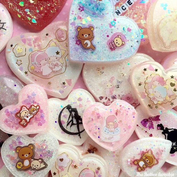 Красивые штучки для оформления ❤ Blippo.com Kawaii Shop ❤ Поделки из смолы, Прелести смолы, Украшения