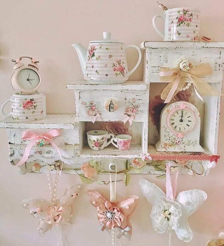 Красивые штучки для оформления Pin by Edna Garza on pink and lacey Shabby chic crafts, Shabby chic decor, Shabb