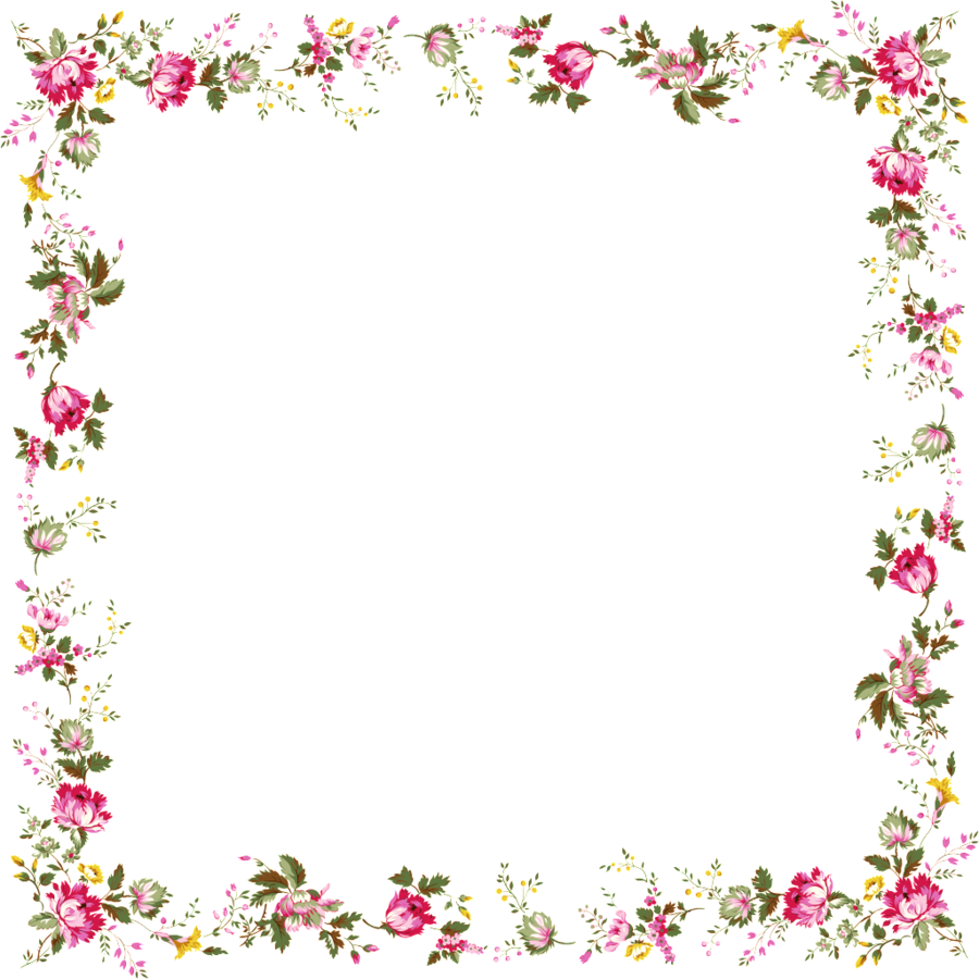Красивые штучки для оформления текста Vintage Border Frame Clipart Венок в рамке, Цветочные бордюры, Цветочные иллюстр