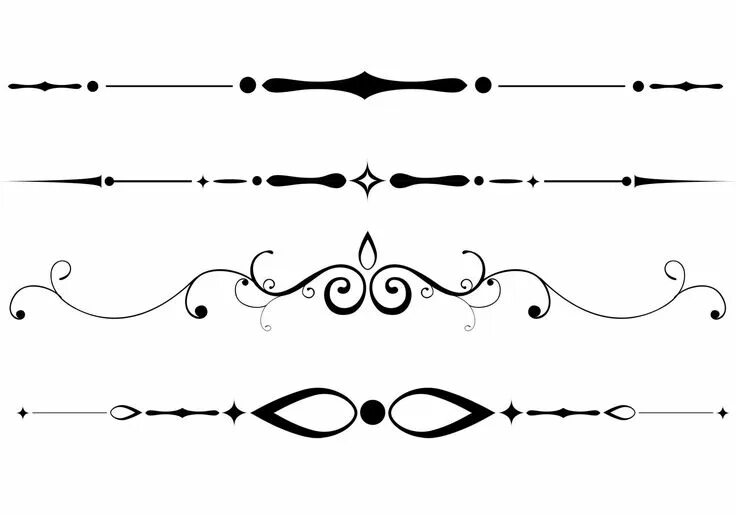 Красивые символы для оформления постов Text divider vectors set that have a great swirly decorative style. Text divider