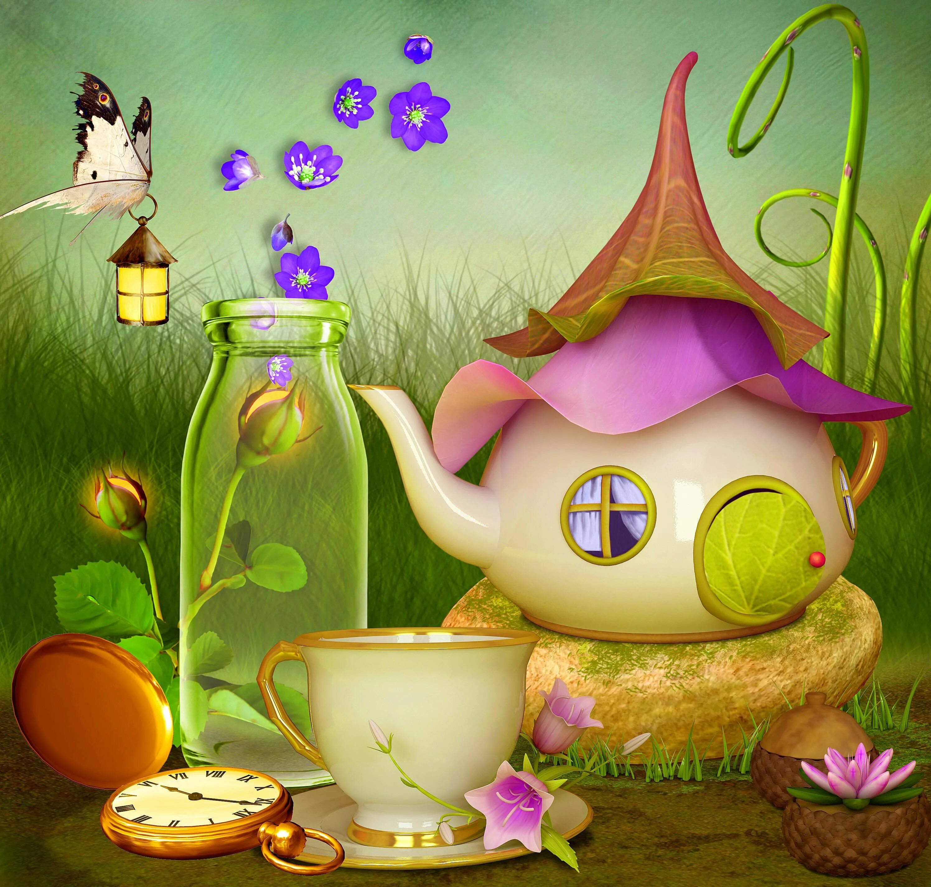 Красивые сказочные картинки с добрым утром Pin by رغ------د on anime Whimsical illustration, Artistic wallpaper, Whimsical 
