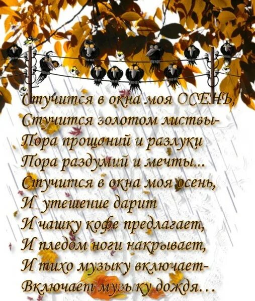 Красивые слова про осень короткие для фото ОСЕНЬ... ЛЮБИМАЯ МОЯ ОСЕНЬ... - Просто ДОБРОЕ УТРО , пользователь Галина Алик Гр