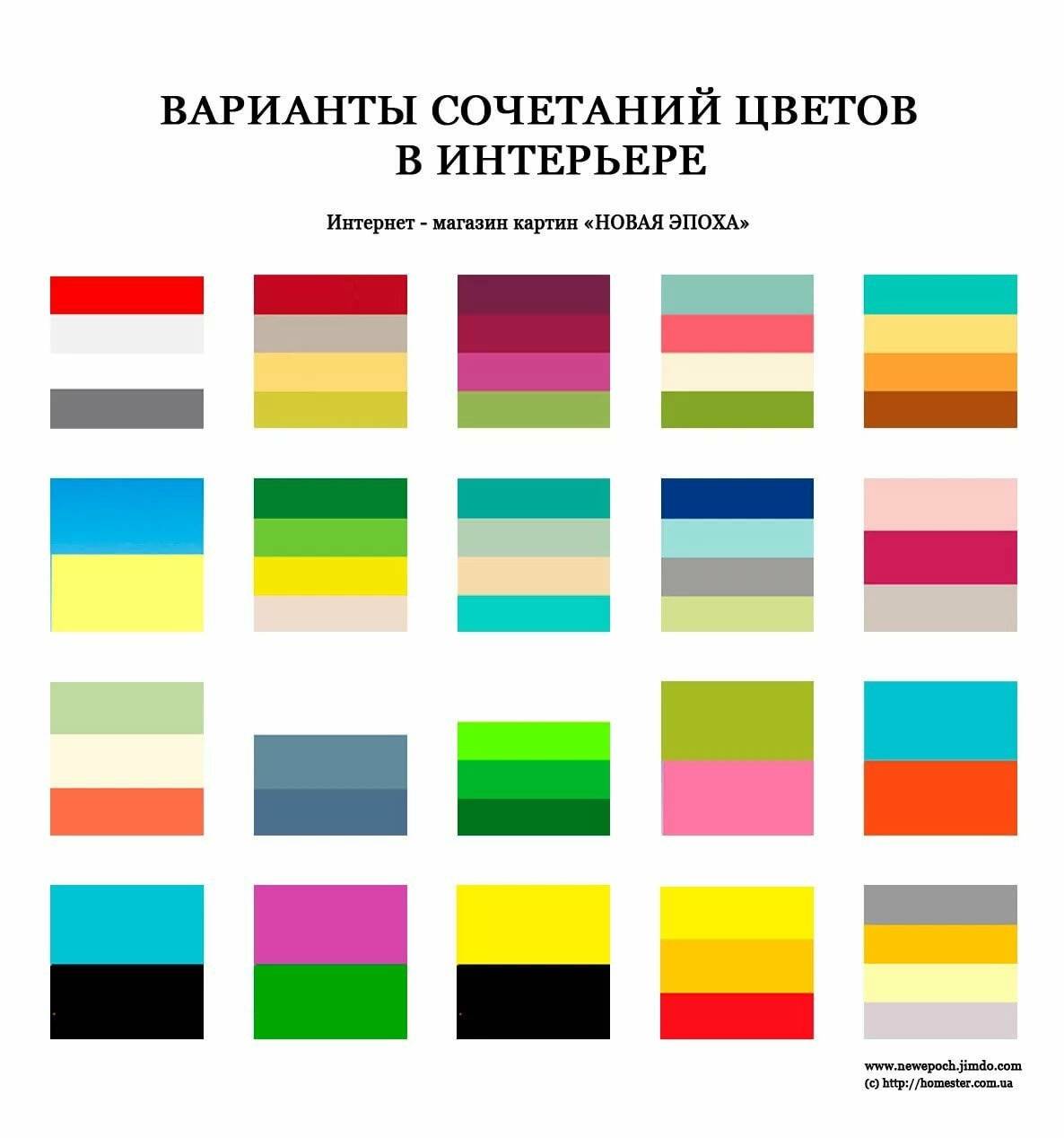 Красивые сочетания двух цветов в одежде Сочетание цветов в интерьере таблица и варианты - самостоятельно проектируем соч