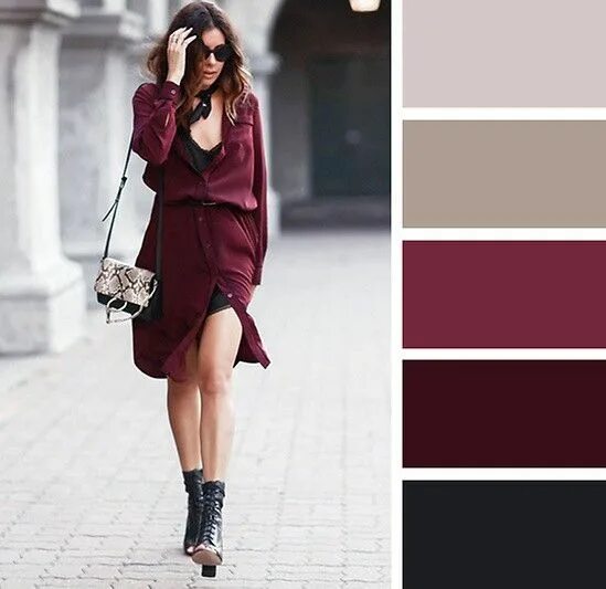 Красивые сочетания с бордовым цветом в одежде COLOR CODED: Wardrobe Palettes To Try For Every Season Color combinations for cl