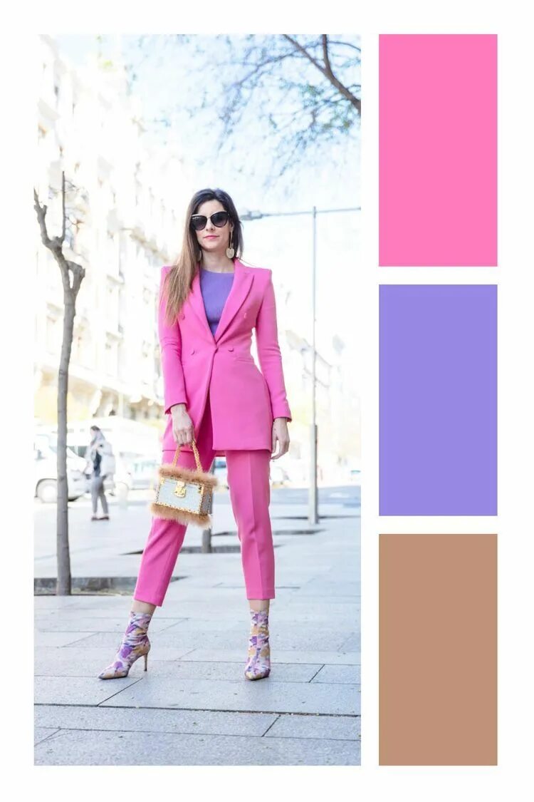 Красивые сочетания с розовым цветом в одежде Pin on Fashion in 2024 Color combinations for clothes, Colour combinations fashi