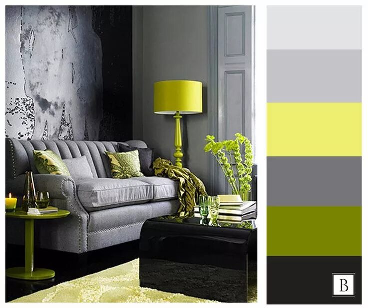 Красивые сочетания с серым цветом в интерьере Pin on Palette Bedroom color schemes, Grey home decor, Classic interior design