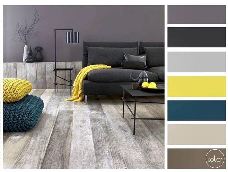 Красивые сочетания с серым цветом в интерьере Neutral with Pops of Color Decoração sala sofa, Decoração sala cinza, Interiores