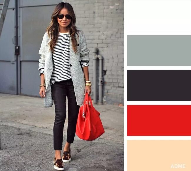 Красивые сочетания с серым цветом в одежде Pin on Casual style