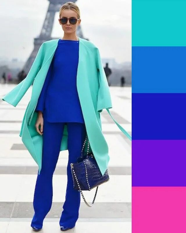 Красивые сочетания с синим в одежде I COLORI CHE STANNO BENE CON IL BLU: abbinare vestiti e accessori! Color trends 