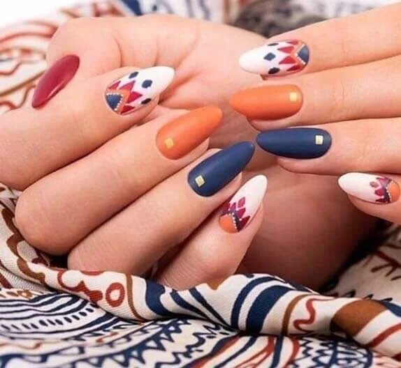 Красивые сочные маникюр Pin by Nikol Binder on Nails in 2019 Nails, Nail art, Almond nails