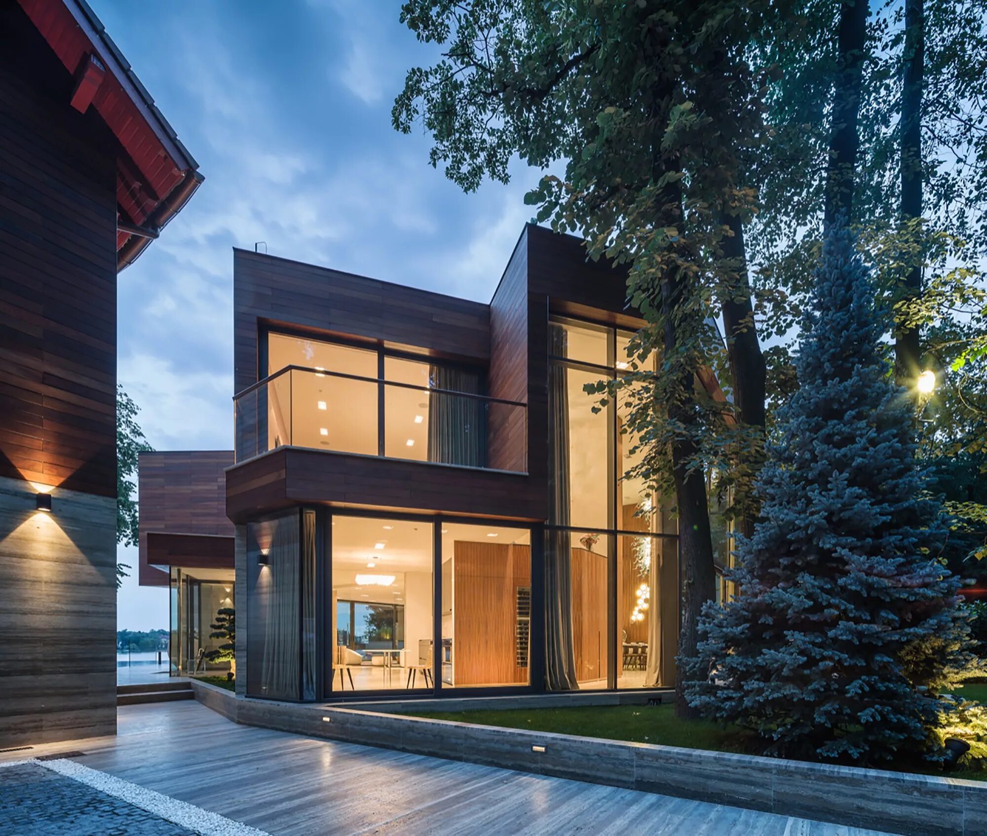 Красивые современные частные дома фото Gallery of On the Shores of Lake Snagov / DOOI Studio - 1