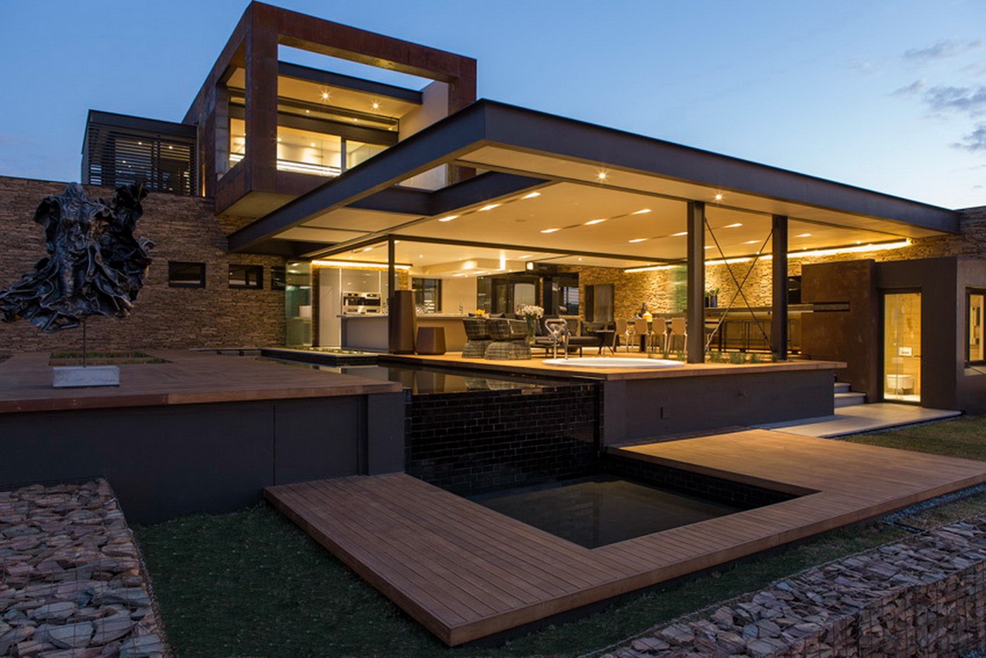 Красивые современные частные дома фото House Boz :: Behance