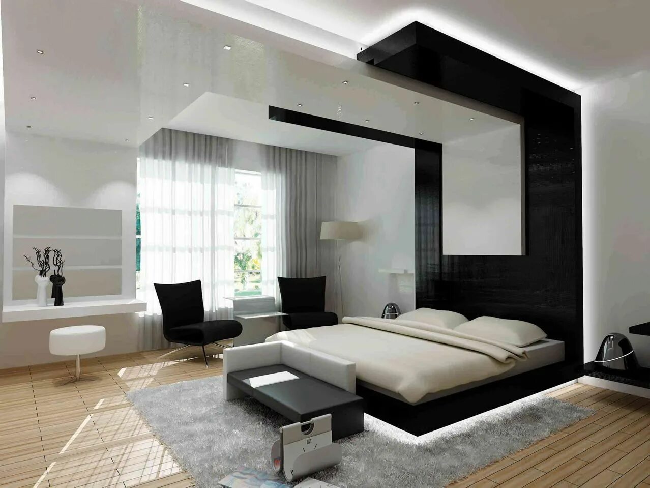 Красивые современные комнаты фото Bedroom Galerie Modern Interior Chambres à coucher modernes, Chambre a coucher d